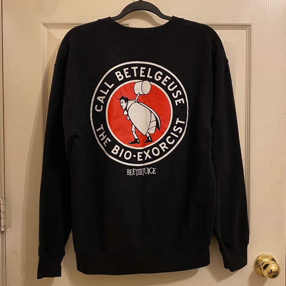 Beetlejuice Black Sweatshirt Hot Topic Unisex Medium